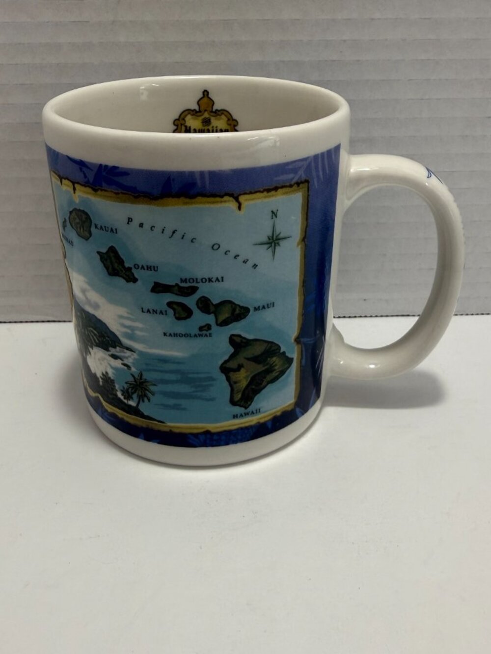 Hawaiian Island Chain Coffee Mug The Islander Group Blue Island Chain Souvenir - Picture 3 of 8